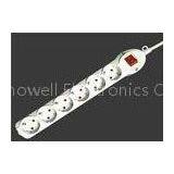 Professional Multifunction Electric Extension Cable Household White / Black Color