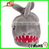 Wholesale Novelty Boys Light-Up Eyes Shark Plush Slipper thumbnail-6