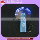 promotion items plastic flashing led programmable message fan