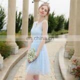 HS1614 Knee Length Short Lace Wedding Bridesmaid Dress Prom Party Dress thumbnail-2