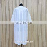 Women High Quality White Short Sleeve Lace Shirt Dress thumbnail-5