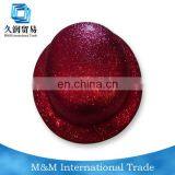 Plastic Red Glitter Hats thumbnail-1