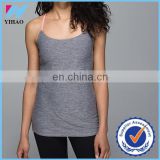 Trade assurance Yihao Activewear Women's sports strappy cross back gym tank top