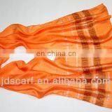 Polyester , Summer ,silk , Thin Orange Scarves Hijab+turc