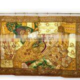 Wholesale Manufacturer Old Sari Patchwork Tapestry Wall Hangings and Tabel Runner thumbnail-1
