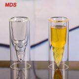 Transparent Glassware High Borosilicate Double Wall Bullet Shot Glass thumbnail-4