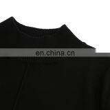 TWOTWINSTYLE Patchwork Women's Sweater Long Sleeve Hit Colors Irregular Long Knitting Pullover thumbnail-3