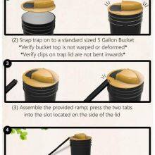 Reusable Humane Auto Reset Multi-catch Flip N Slide Bucket Lid Mouse Rat Trap thumbnail-4