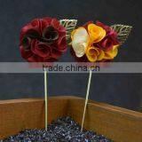 Men Suit Floral Lapel Pin of Brooches Fabric Floral Men Wedding Brooch Bouquet thumbnail-3