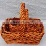 Square Willow Wicker Storage Basket