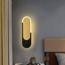 Led Wall Lights Minimalist Gold Indoor Lighting For Living Room Bedroom Bedside Home Decorative thumbnail-3