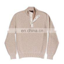 100% Merino Wool Men Turtleneck Knitted Sweater Crochet Sweater Pattern thumbnail-1