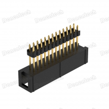 Denentech 2.54mm H9.0 W8.80 Dual Row Straight Heighten DIP Box Header thumbnail-4