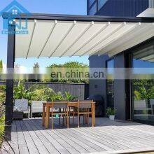 Remote Control Electric Retractable PVC Pergola Outdoor Removable Cover