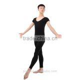 Comfortable Cotton Short Sleeve and Ancke Length Ballet Dance and Gymnastics Unitard For Men thumbnail-2