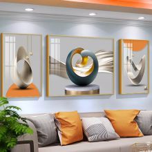 Abstract art painting geometric crystal porcelain painting living room decoration
