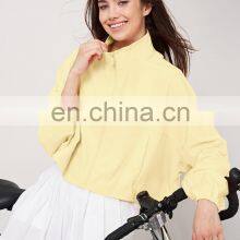 Wholesale Quick Dry Lightweight Cool Full Zip Anti-UV Workout Gym Jacket Side Pocket UPF50+ Outdoor Sports Activewear For Women thumbnail-5