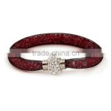 7inch Crystal Mesh Wire Bracelet Bangle Stardust Tiny Crystal Stones Charm Fit bracelets