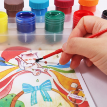 Promotional Acrylic Paint Non Toxic 5ml 6color Acrylic Paint for Canvas and Rocks thumbnail-3