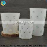Decoration China Popular Items White Glass Candle Holders