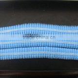 Disposable Blue PP 10g/m2 Non Woven Mob Caps 18" 19" 20" 21" 24" Double Elastic Latex Free
