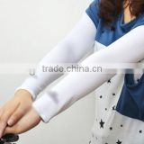 White Girl Lady Woman Bike Bicycle Riding UV Sun Protection Arm Sleeves
