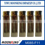 custom electronic cigarette gas lighter, refill windproof lighters with sticker
