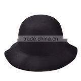 New Arrival Casual Vintage Elegant Lady Women Wide Brim Fedora Real Wool Hat thumbnail-4