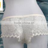 Ladies Hot White Flower Lace Wave Side Garment Panty thumbnail-3