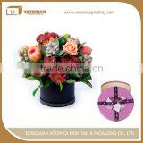 OEM Manufacture Fancy Paper Chocolate Gift Packaging Box Round Shape Decorative Cardboard Paper Fleurs Boxes
