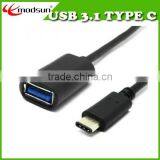 Free Sample Type C USB-C 3.1 to Female USB A 3.0 Charging & Data Cable for MacBook thumbnail-1