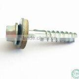 Blue Plated Hex Head Self Tapping Screw With Rubber Washer