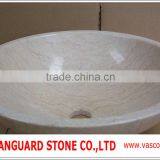 Beige Marble Washbasin,bathroom Basin