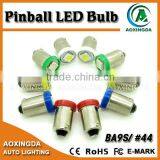 Long Lifespan 6.3v #44/#47 Bayonet Base LED Pinball Lamp