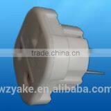 YK212 Hot Sale European Style EU to UK Travel Adapter thumbnail-1