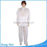 Disposable nonwoven PP lab coat visitor gown waterproof lab coat