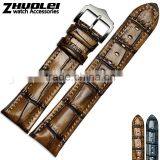 18|20|22mm High Quality Genuine Cowhide Leather Watch Strap With Fashionable Buckle thumbnail-1