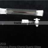 Quartz Glass Test Tube with cork and socket