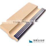 244x119x15mm Cobalt Blue Swimming Pool Handgrip Tile