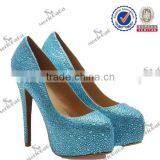 Platform Diamond Sandals Big Size Crystal Shoe for Woman thumbnail-1