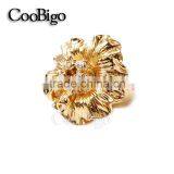 Fashion Jewelry Zinc Alloy Charming Rhinestone Flower Ring Women Party Show Gift Dresses Apparel Promotion Accessories thumbnail-3