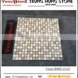 Gray White Polished Marble Mosaic Tiles thumbnail-2
