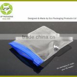 Small transparent PVC plastic bags with zipper
