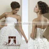 French design Ball Gown Wedding Dress / Gown Beaded Lace High Quality