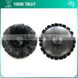 26MM Black Velvet Corded Cover Plastic Shank Sewing Button thumbnail-1