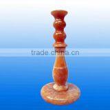 Finest Made Natural Yellow Jade Stone Lampstand thumbnail-4