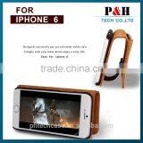 2015 New Arival High Class Express for Iphone 6 Genuine Leather Flip Case , 100% Real Leather Wallet Case for Iphone 6 thumbnail-3