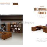 T Shape Melamine Laminated Luxury Open Space Market Wood and Steel Office Manager Desk thumbnail-5