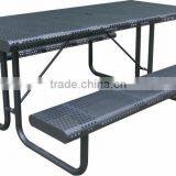 2014 Hot-sale Outdoor Table and Bench Seat,table & Bench,outdoor Picnic Table With Umbrella Hole thumbnail-3