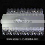 24 Clear Removable Nail Polish Palette Color Chart Display Art Tip thumbnail-1